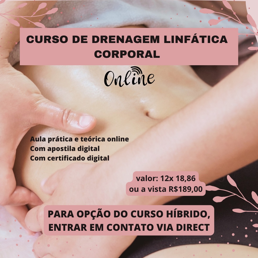 Curso de drenagem linfatica